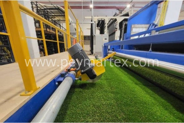 Artificial grass back coating line